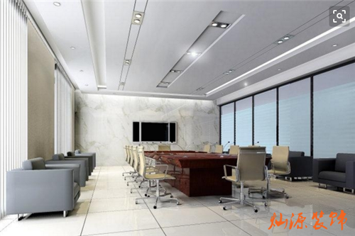 辦公室裝修會(huì)議室效果圖