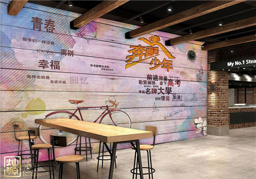 南寧餐廳裝修-墻面涂鴉 南寧餐廳裝修-墻面涂鴉