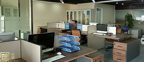 航洋簡單幾何辦公室裝修竣工驗收合格，慶祝喬遷之喜