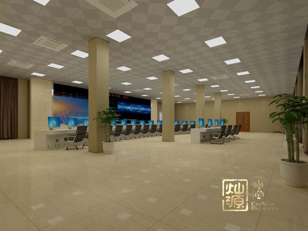 廣西工業(yè)園區(qū)辦公室裝修 實用高效的調(diào)度中心按需設(shè)計