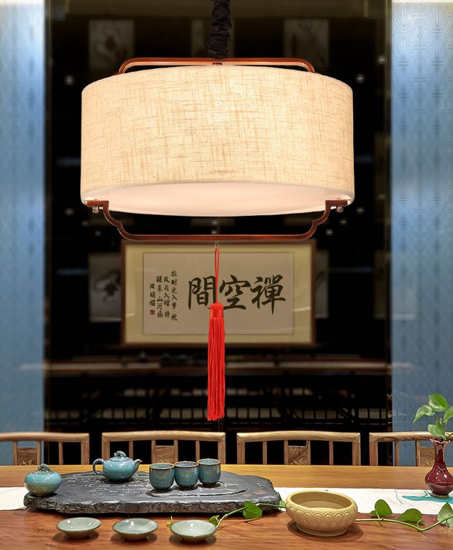 中式的辦公室裝修中，這燈飾裝修真的太好看了