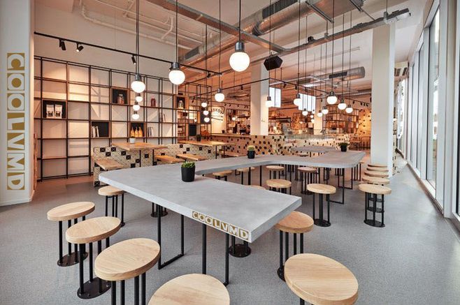 現(xiàn)代奶茶店裝修設(shè)計，金子招牌是“裝”出來的