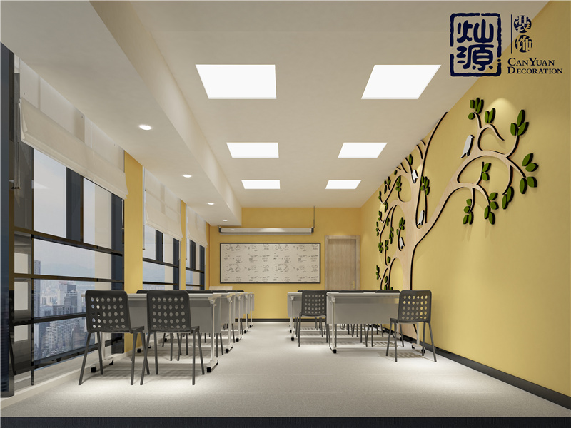 流量型培訓(xùn)學(xué)校裝修設(shè)計(jì)效果圖