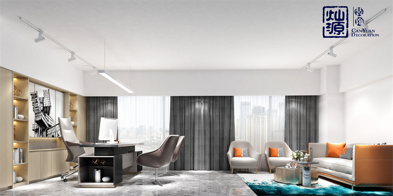 氣質(zhì)顏值和性價(jià)缺一不可！南寧辦公室裝修總經(jīng)理辦公室效果圖案例鑒賞（二）