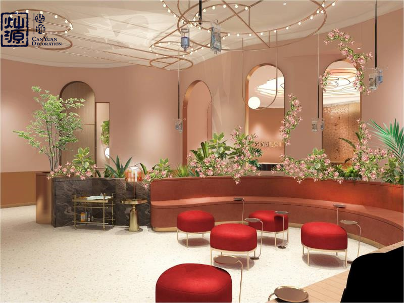 南寧工裝裝修公司美容院設(shè)計裝修要點效果圖
