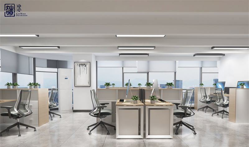 現(xiàn)代辦公室裝修設計效果圖&mdash;燦源裝飾