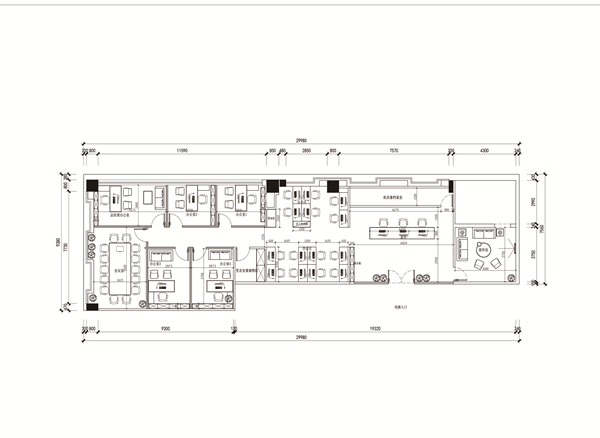 辦公室設(shè)計(jì)裝修平面圖&mdash;燦源裝飾