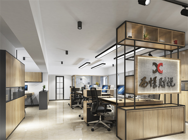 辦公室設計裝修效果圖&mdash;燦源裝飾
