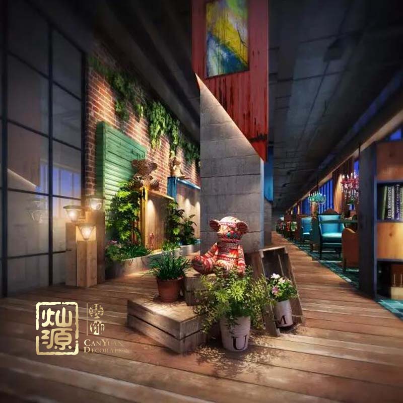 南寧工業(yè)風西餐廳裝修
