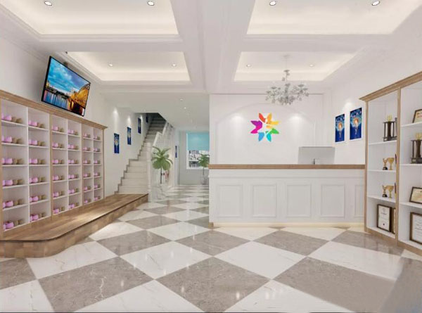 舞蹈培訓(xùn)學(xué)校裝修設(shè)計(jì)前臺效果圖