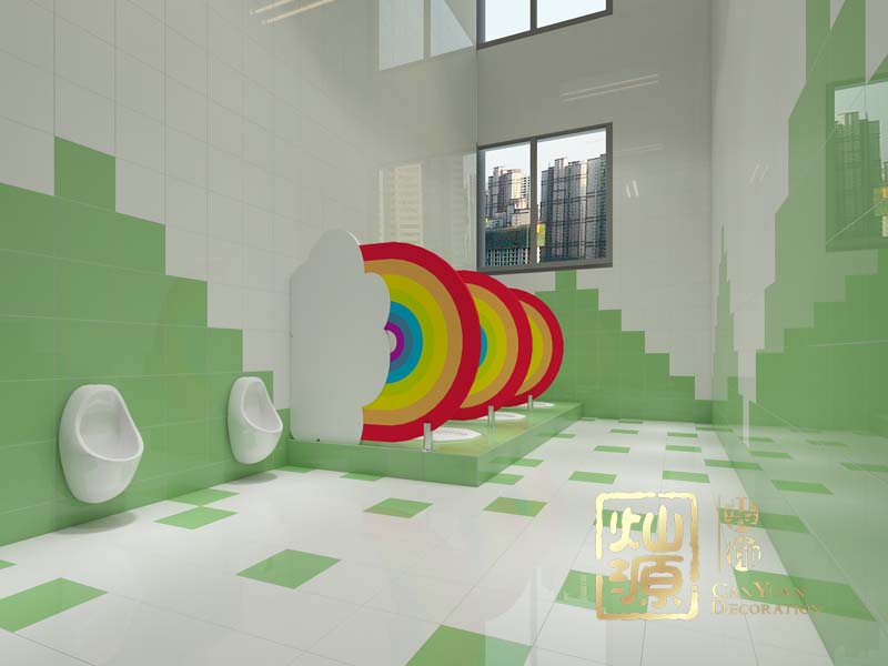 幼兒園設計裝修衛(wèi)生間效果圖