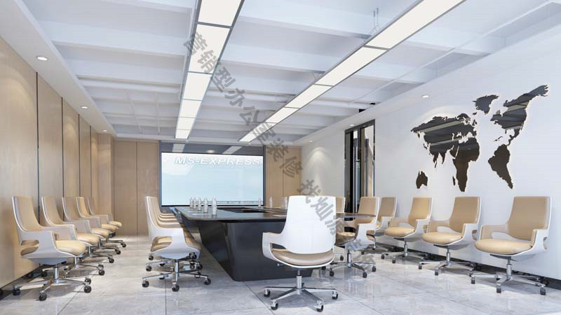 設(shè)計(jì)公司辦公室裝修案例效果圖-會議室
