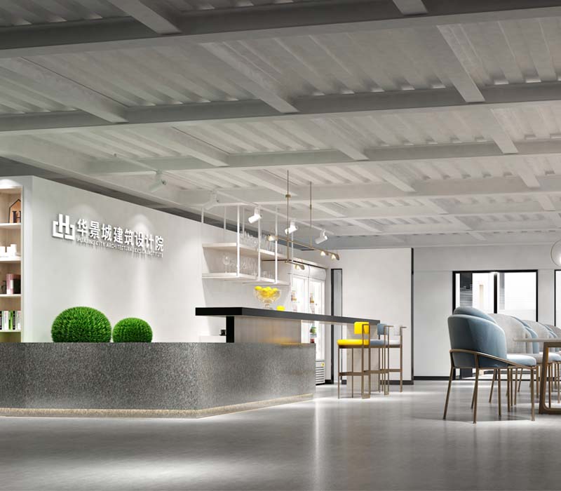 “1對(duì)1溝通定制，現(xiàn)代簡約藝術(shù)設(shè)計(jì)”—南寧華景城建筑設(shè)計(jì)院辦公樓裝修設(shè)計(jì)案例-燦源裝飾