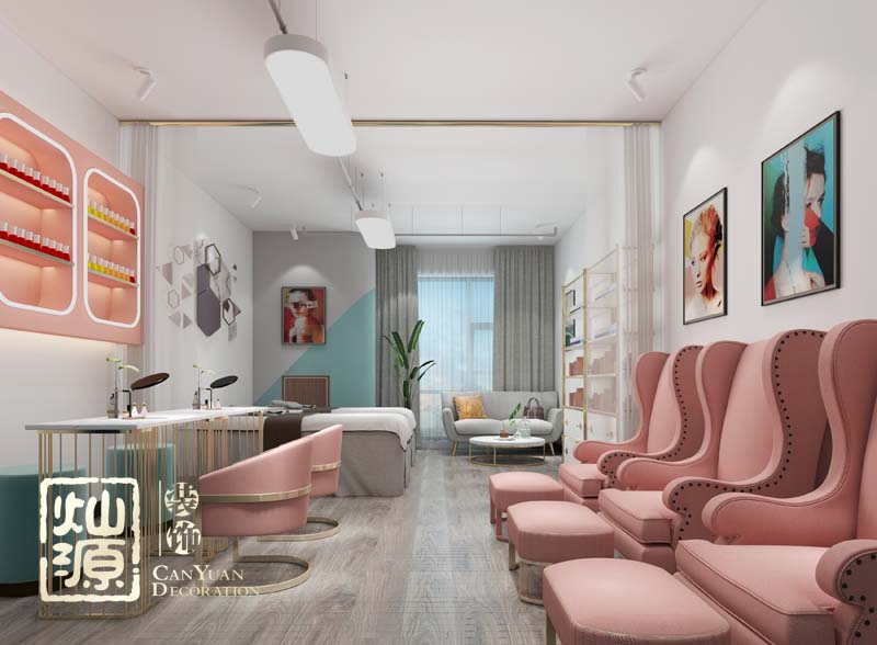 南寧美甲店裝修設(shè)計效果圖