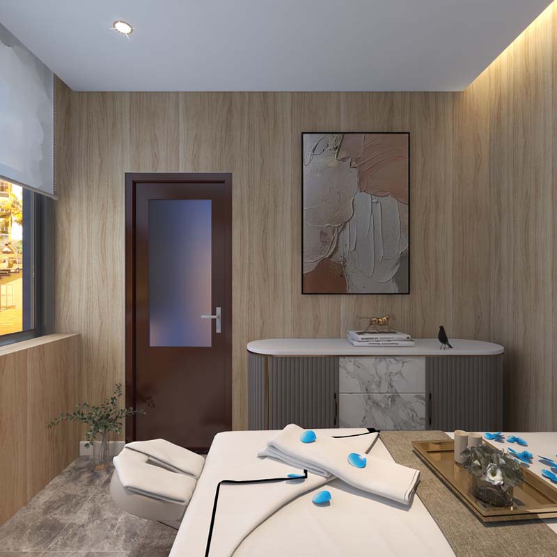 “專屬溫馨設計，打造小平米氛圍感成本裝修”——光明.瀾灣九里南寧按摩足浴會所設計裝修案例-燦源裝飾