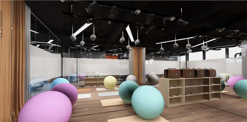 健身會(huì)所設(shè)計(jì)裝修效果圖&mdash;燦源裝飾