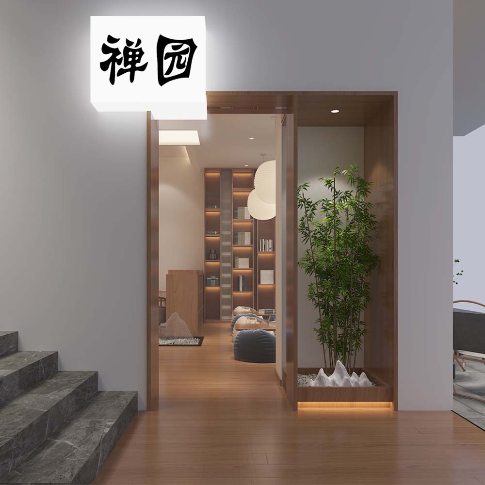 “副業(yè)多樣化經(jīng)營，接待賺錢兩不誤”——130平茶館設計裝修案例-燦源裝飾