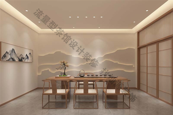 茶館設(shè)計裝修效果圖&mdash;燦源裝飾